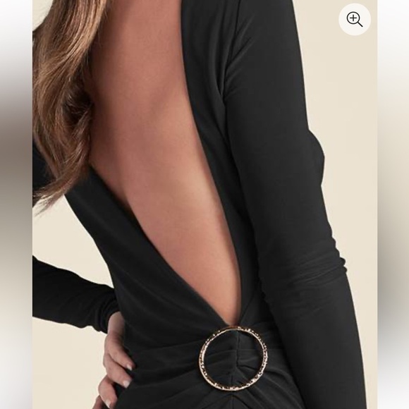 Venus Red Long Sleeve Dress - Picture 2 of 6